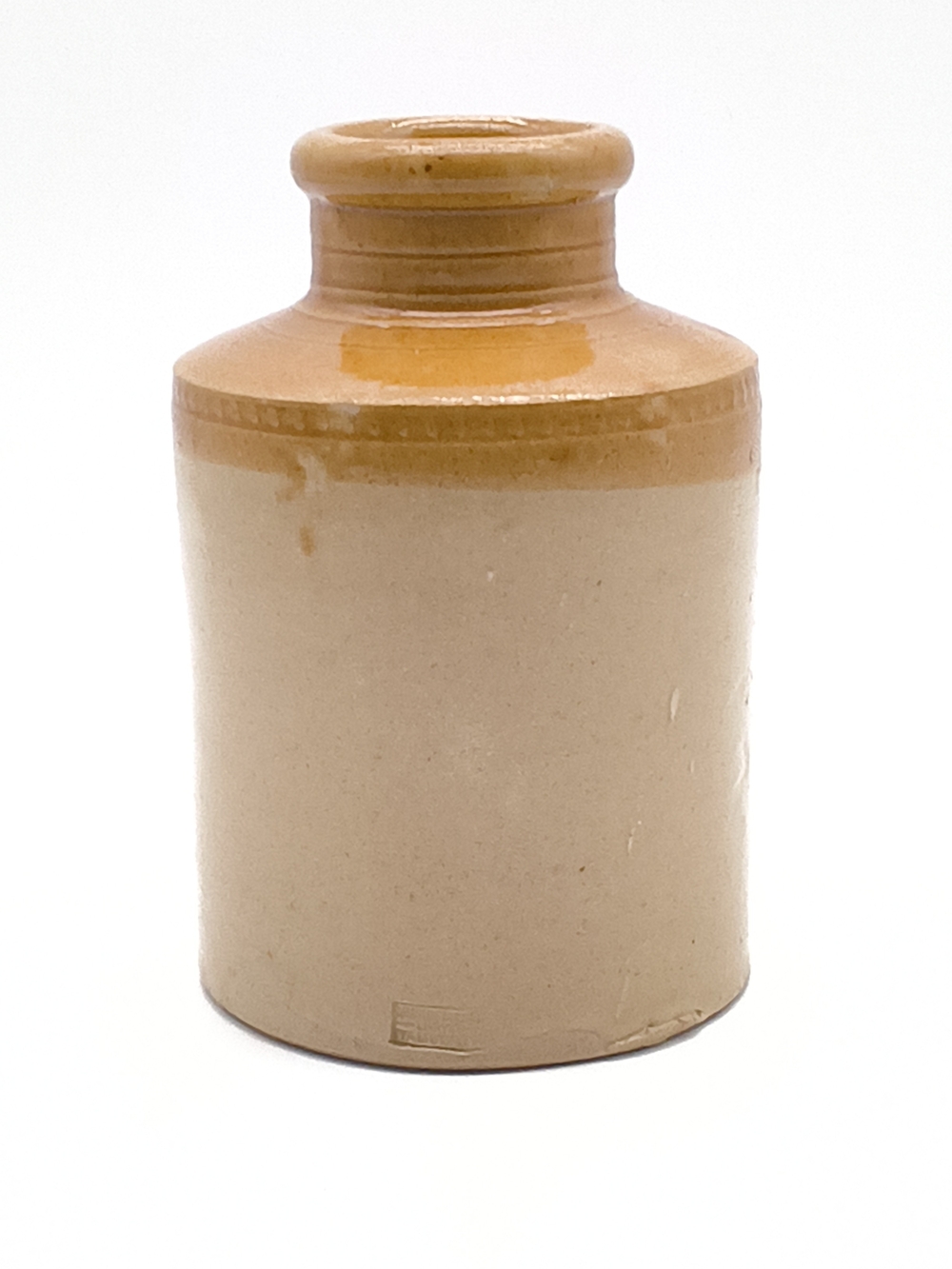 Antique Pearson & Co Chesterfield Stoneware Jar - Two Tone Bristols Glaze